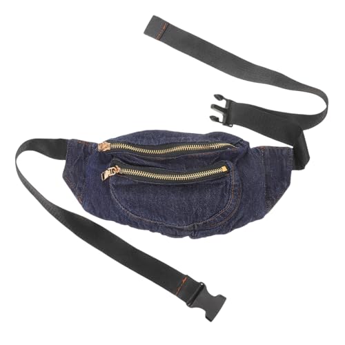 Ipetboom Leichte Jeans-hüfttasche Tragbare Umhängetasche Hüfttasche Brusttasche Für Damen Aus Robustem Material Mit Verstellbarem Band von Ipetboom