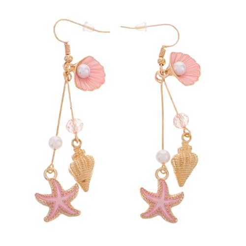 Ipetboom Leichte Muschel Ohrringe mit Künstlicher Perle Strand Schmuck für Damen Einzigartige Meeresthema Ohrhänger Komfortabel für Alltag und Sommerveranstaltungen Ipetboom Leichte Muschel Ohrringe mit Künstlicher Perle Strand Schmuck für Damen Einzigartige Meeresthema Ohrhänger Komfortabel für Alltag und Sommerveranstaltungen von Ipetboom