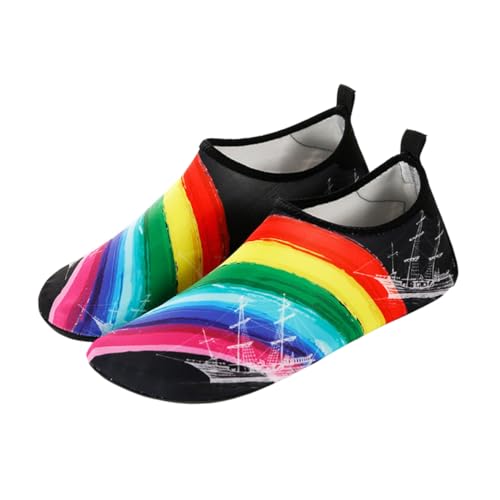 Ipetboom Leichte Schnell Trocknende Wading Schuhe mit Rutschfester Sohle Elastisch und Atmungsaktiv für Wassersport Strand und Tauchen Unisex Beach Sneakers von Ipetboom