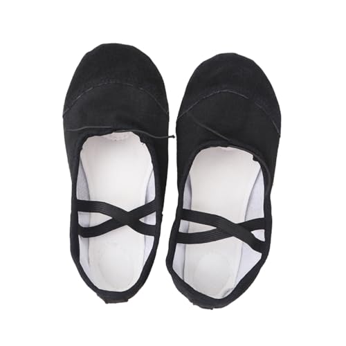 Ipetboom Leichte Tanzschuhe mit Rutschfester Sohle Elastischem Band Canvas Material Geeignet für Yoga Ballett und Modernen Tanz für Erwachsene und Langlebig von Ipetboom