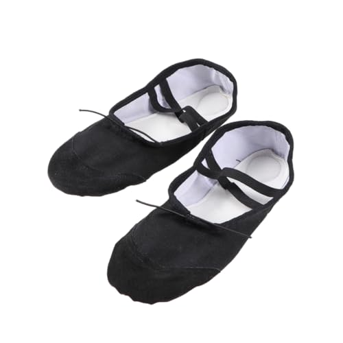 Ipetboom Leichte rutschfeste Ballettschuhe aus Canvas mit Elastischem Band Flexible Tanzschläppchen für Erwachsene Geeignet für Yoga Ballett Modern Dance Jazz und von Ipetboom
