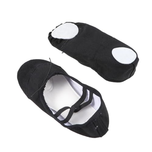 Ipetboom Leichte rutschfeste Ballettschuhe aus Canvas mit Elastischem Band Geeignet für Yoga Ballett und Tanz für Erwachsene Flexible Tanzschläppchen mit Professioneller Sohle von Ipetboom