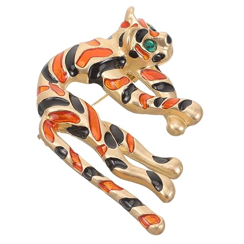 Ipetboom Leoparden Brosche für Damen Kreative Anstecknadel für Kleidung Schal Strickjacke Vintage Tierbrosche in Auffälligem Design für Partys Besondere Anlässe von Ipetboom