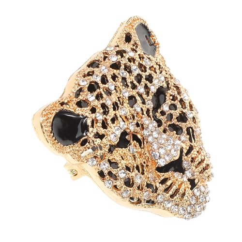Ipetboom Leopardenkopf Brosche Mit Strass Für Herren Und Damen Modische Anstecknadel Für Kleidung Jacke Und Anzug Einzigartiges Tierdesign Vielseitiges Accessoire Aus Zinklegierung von Ipetboom