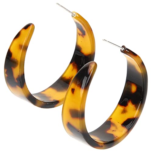 Ipetboom Leopardenmuster Creolen Damen Ohrringe Hochwertiger Leicht und Langlebig Runde Ohrstecker Geeignet für Teenager und Frauen für Hochzeit Party und Alltag von Ipetboom