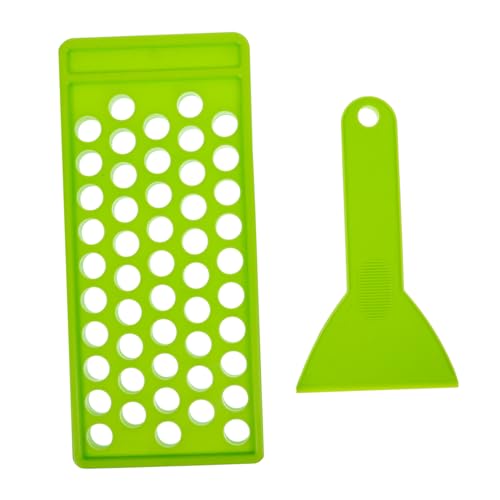 Ipetboom Lip Balm Crafting Kit Fülltablett aus Grünem PP für DIY Lippenbalsam mit Flexiblem Spatel Geeignet für Selbstgemachte Lippenpflege Lippenstift und Sonnenschutz Stick von Ipetboom