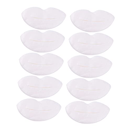 Ipetboom Lippe 1000 Stk Lippenmaskenpapier aus Seide Lippen-Mund-Patches strafft Lippenpads bettwäsche Einweg-Lippenpapier atmungsaktive Lippenmasken Eng Gel Pflanzenfasern Weiß Baumwolle von Ipetboom