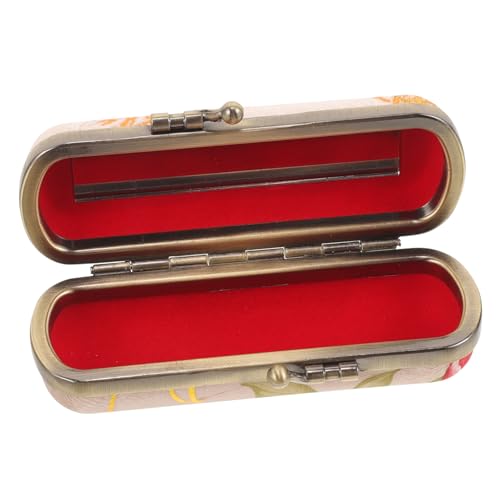 Ipetboom Lippenstift-Box funkeln Make -up -Fall Kosmetikkoffer geformt Brieftasche schmuckkästchen Aufbewahrungsbox für Lippenstift Lippenstiftbehälter für Frauen Stoff von Ipetboom