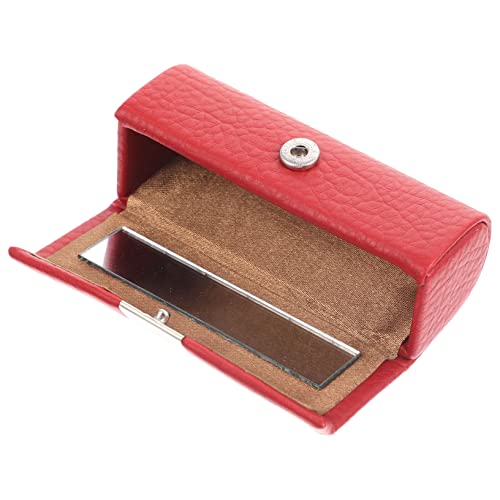 Ipetboom Lippenstift Etui aus Hochwertigem Kunstleder Kompaktes Tragbares Lippenstifthalter Case mit Feiner Verarbeitung für Kosmetik Aufbewahrung und Unterwegs Perfektes für Frauen von Ipetboom
