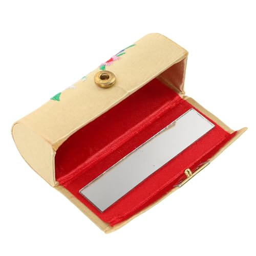 Ipetboom Lippenstifthalter Vintage-lippenstiftetui Mit Spiegel Kosmetik-Organizer Für Reisen Kompaktes Make-up-aufbewahrungs-etui Stabiles Material Leicht Zu Reinigen von Ipetboom