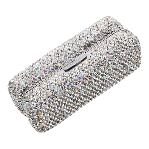 Ipetboom Rhinestone Lippenstiftetui Mit Spiegel Tragbarer Lippenstifthalter Für Eleganter Kosmetik Organizer Für Schimmernder Aufbewahrungsbehälter von Ipetboom