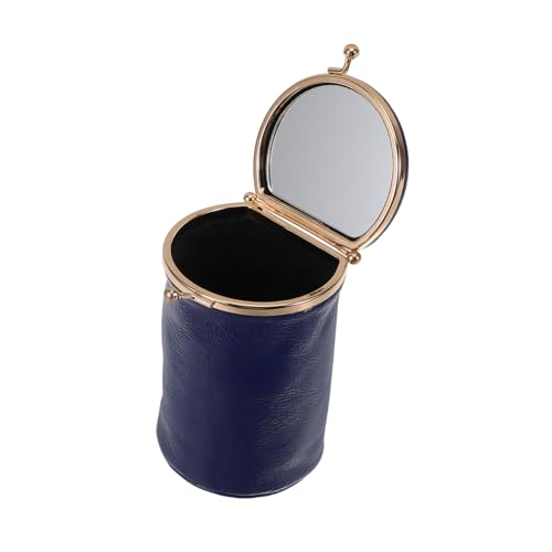 Ipetboom Kunstleder Lippenstiftetui Mit Spiegel Tragbare Kleine Schminktasche Für Handtasche Mini-Lippenstift-Organizer Für Damen Kosmetiktasche Zum Aufbewahren Von Lippenstiften Und von Ipetboom