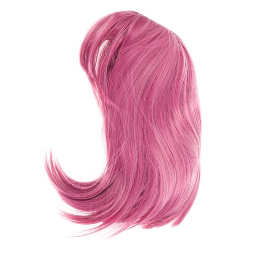 Ipetboom Kurze Violette Gerade Perücke Mit Natürlich Aussehende Haar-cosplay-kostümperücke Synthetischen Fasern Für Und Mädchen Für Alltag Und Partys von Ipetboom