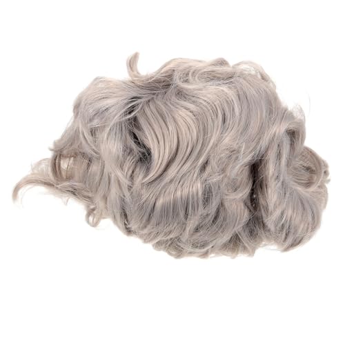 Ipetboom Perücke Flauschig Hellgrau Cosplay Party Kostüm Für Erwachsene Verkleidung Für Karneval Halloween Bühnenauftritte von Ipetboom