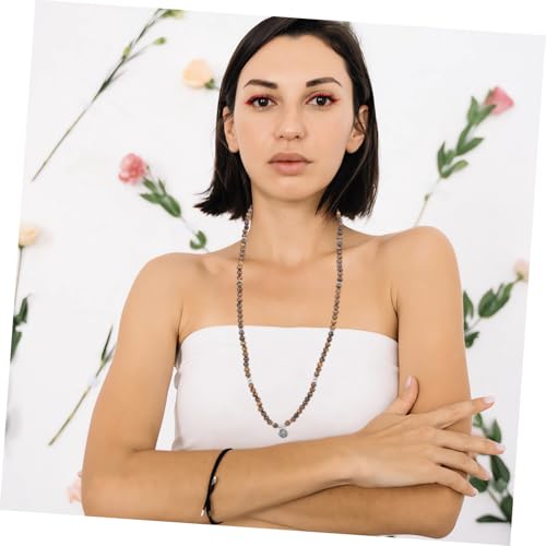 Ipetboom Lotus Anhänger Holzperlen Halskette und Armband Vielseitig Tragbar Modisches Schmuckaccessoire für Damen und Herren von Ipetboom