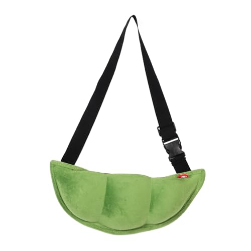 Ipetboom Lustige Bohnen Sling Tasche Crossbody Bag mit Reißverschluss Leichte Umhängetasche Damen Verstellbarer Gurt Praktische Brusttasche für Alltag und Freizeit von Ipetboom