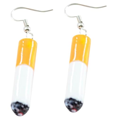 Ipetboom Ohrringe Für Frauen Tropfenohrringe Aus Legierung Ohrhänger Mit Zigarettenstummel-design Kreative Damenohrringe Seltsamer Schmuck Für Mädchen Leicht Und Angenehm Zu Tragen von Ipetboom