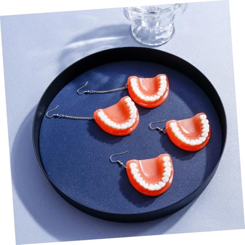 Ipetboom Lustige Hängende Ohrringe mit Falschen Zähnen Kreative Ausgefallene Damen ohrringe Hautfreundlicher Langlebiger Schmuck für Alltag Festivals für Frauen von Ipetboom