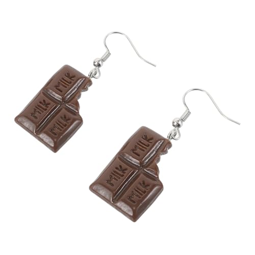 Ipetboom Lustige Schokoladen Ohrringe Damen Snack Food Dangle Ohrhänger Süßer Stil Alltagsmode von Ipetboom