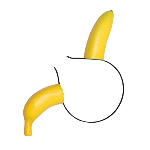 Ipetboom Lustiges Bananen Haarband Für Partys Auffälliges Headdress Mit Bananenmotiv Ideales Accessoire Für Festivals Und Feiern Einzigartiger Haarschmuck Für Erwachsene von Ipetboom