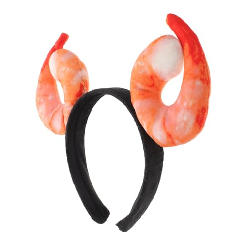 Ipetboom Lustiges Garnelen Haarreif Cosplay Stirnband Meeresfrüchte Kostüm Party Kopfschmuck Unisex für Festival Strand Events Fotozubehör von Ipetboom