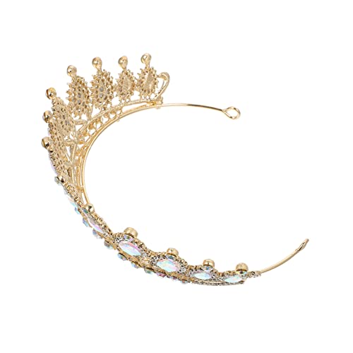 Ipetboom Luxuriöse Brautkrone mit Funkelnden Kristallen Leichter Strass Tiara für Hochzeit Abendveranstaltung Party und Festliche Anlässe Haarschmuck Accessoire für Damen von Ipetboom