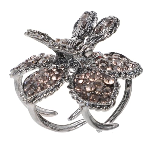Ipetboom Mädchen Snap Haar Clips Hohe Pferdeschwanz Haar Clip Frauen Strass Blume Clip von Ipetboom