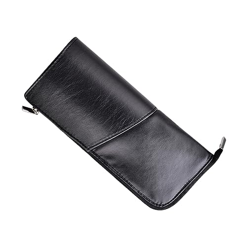 Ipetboom Make-up-pinseltasche Aus Pu-Leder Mit Reißverschluss Tragbarer Kosmetikpinsel-Organizer Halter Für Make-up-Tools Geräumig Und Kompakt Für Reise Und Alltag von Ipetboom