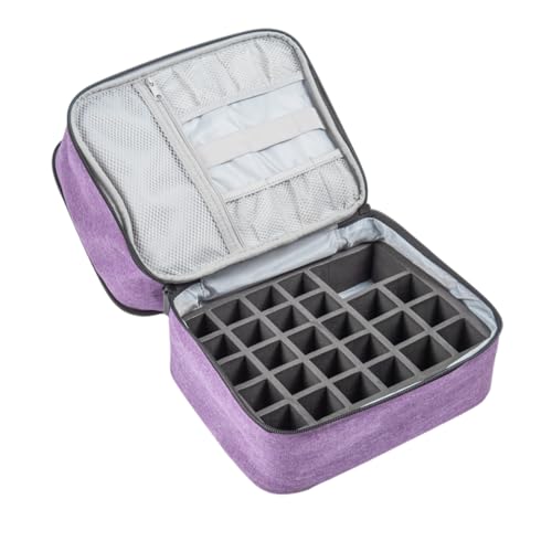 Ipetboom Nail Polish Organizer Tragbare Doppellagige Kosmetiktasche Für Nagellack Und Zubehör Wasserfest Für Reisen Und Ordnung Im Badezimmer von Ipetboom