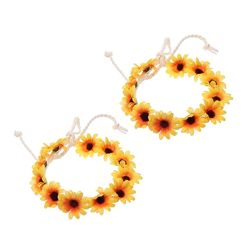 Ipetboom Make-up-Haarband 2st Boho-haarschmuck Haarschmuck Für Damen Blumenmädchen Haarschmuck Modische Stirnbänder Braut Stirnband Florale Haaraccessoires Haarband Kind Schmücken Krawatte von Ipetboom