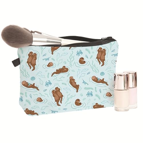 Ipetboom Kosmetiktasche mit Reißverschluss - Reise Kulturbeutel Make-up-Tasche Tragbare Kulturtasche Aufbewahrungstasche Kosmetik Reisetoilettenartikel Für Damen Herren - Faultier Muster von Ipetboom