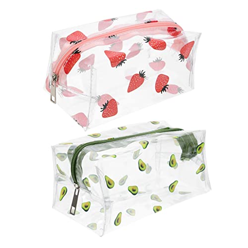 Ipetboom 2Stücke Tragbare Multifunktions Reisetasche Verschleißfester Make Up Organizer für Damen für Reisen und Alltag Transparente Kosmetiktasche von Ipetboom