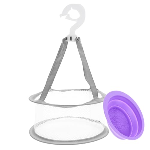 Ipetboom 1satz Faltbare Reinigungs-schale Für Make-up Pinsel Teiliges Mit Wasch Und Trockenhalter Lebensmittelechtes Material Für Einfache Und Aufbewahrung von Ipetboom