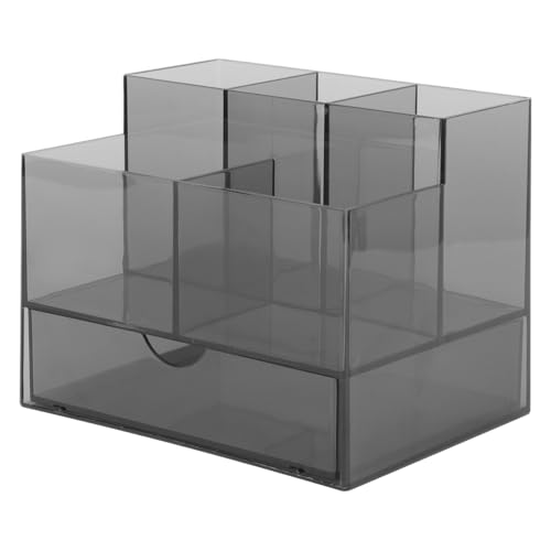 Ipetboom Manicure Tools Aufbewahrungsbox mit Mehrfachfächern Desktop Organizer für Nagelkunst Zubehör Kompakter Tragbarer Aufbewahrungshalter Transparenter Staubschutz für Zuhause und von Ipetboom