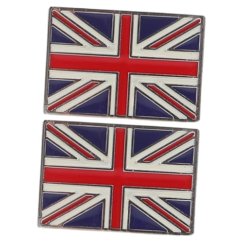Ipetboom Manschettenknöpfe Herren Uk Flagge Metallklassiker Robust Langlebig Eleganter Business Accessoire für Formelle und Freizeit Anlässe Stilvoller Britischer Flaggen Look von Ipetboom