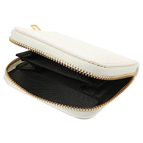 Ipetboom Kleine Geldbörse Damen Tragbarer Kartenhalter PU Niedliche Münztasche mit Reißverschluss für Schüler und Büroangestellte Kleiner Kartenetui für Kreditkarten und Münzen von Ipetboom