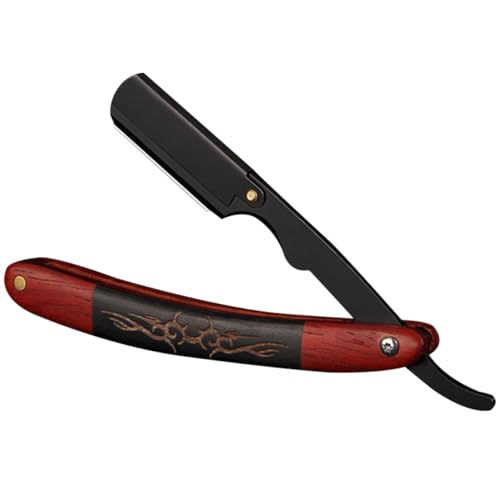 Ipetboom Mens Supply - Ebenholz-barbiermesser Im Vintage-stil Mit Klinge Gesicht Zum Rasieren Und Trimmen Der Augenbrauen von Ipetboom
