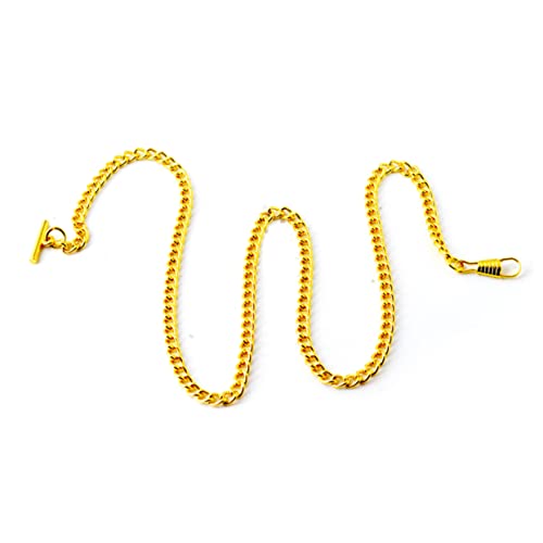 Ipetboom 65cm Metall Taschenuhrkette Vintage T-bar Schnalle Für Männer Und Frauen Goldene Jeansgürtelkette Vielseitig Einsetzbar Als Taschenuhrenhalter Oder Schlüsselanhänger Ipetboom 65cm Metall Taschenuhrkette Vintage T-bar Schnalle Für Männer Und Frauen Goldene Jeansgürtelkette Vielseitig Einsetzbar Als Taschenuhrenhalter Oder Schlüsselanhänger von Ipetboom
