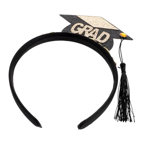 Ipetboom Mini Abschluss-hut Stirnband Mit Quaste Modisches Haaraccessoire Für Graduierungen Partys Und Cosplay Leicht Und Bequem Für Stundenlangen Tragekomfort von Ipetboom