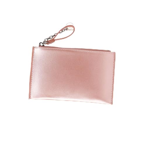 Ipetboom Mini Damen Geldbörse Perlmutt Portabel Kleine Münztasche Modisches Portemonnaie für Karten und Bargeld Leicht und Strapazierfähig Rosa von Ipetboom