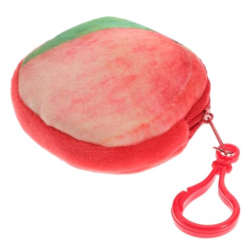 Ipetboom Cartoon-Frucht-plüschbeutel Mini-geldbörse Mit Reißverschluss Münzgeldbörse Mit Metallkette Für Bargeld Lippenstift Ausweis Kleines Handy von Ipetboom