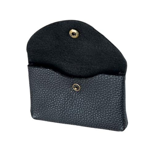 Ipetboom Mini Kartenetui Portemonnaie Kompakt Leicht Münzfach Damen Herren Kartenhalter Schwarz Sicher Portabel von Ipetboom