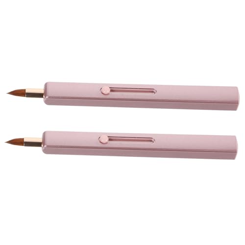 Ipetboom 2stücke Einziehbarer Lippenpinsel Lippenstiftpinsel Lippenpinsel Für Lippenstift Mit Schutzkappe Applikatorwerkzeug Für Augencreme Und Lipgloss Make-up-tool Für Frauen Kompakt von Ipetboom