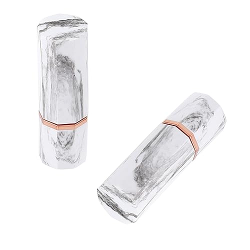 Ipetboom 3stücke Teiliges Großer Eleganter Lippenstift-hülsen Im Marmor-design Stilvolle Leere Lippenstift-röhren Für Frauen Kreative Kosmetikbehälter Für Reisen Und Alltag von Ipetboom