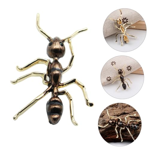 Ipetboom Modische Ameisen Brosche aus Metalllegierung Leichter Langlebiger Anstecker für Kleidung Taschen Hüte Vielseitiges Damen Accessoire Stilvoller Schmuck für Alltag und von Ipetboom