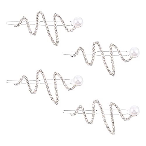 Ipetboom 4stücke Haarspange Mit Kristallen Und Clips Strass Haarnadeln Für Frauen Haarschmuck Für Hochzeit Party Geburtstag Weihnachten Festival von Ipetboom