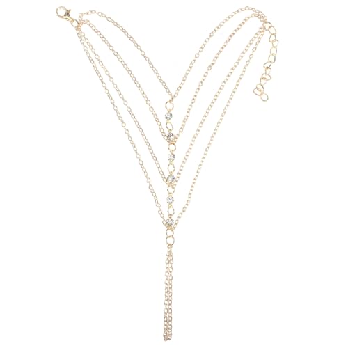 Ipetboom Modisches Mehrlagiges Perlen Fingerarmband Handkette Damen Schmuck Elegantes Goldenes Armband für Party Alltag und Besondere Anlässe von Ipetboom