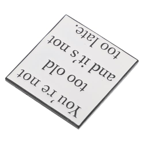 Ipetboom Motivations Brosche Metall Anstecknadel mit Inspirierendem Spruch Alt Minimalistisches Design Vielseitig für Rucksack Kleidung Hüte DIY Partygeschenk Freundschaft von Ipetboom