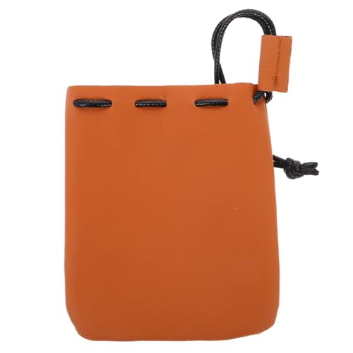 Ipetboom Münzbeutel Mit Kordelzug Aus Kunstleder Vintage-Tasche Zum Aufbewahren Von Kleingeld Karten Und Kleinen Gegenständen Praktische Gürteltasche Für Männer Und Frauen von Ipetboom