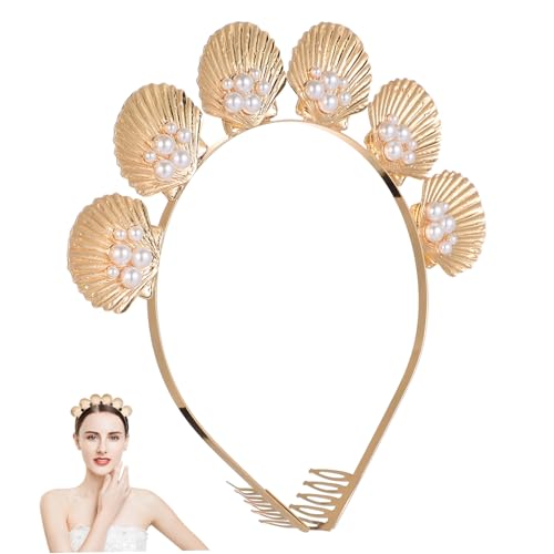 Ipetboom Muschel-stirnband Aus Legierung Stirnband Mit Einzigartigem Muster Haarreifen Für Mädchen Haarband Für Süßen Und Modischen Look Kopfschmuck Für Party Und Alltag von Ipetboom